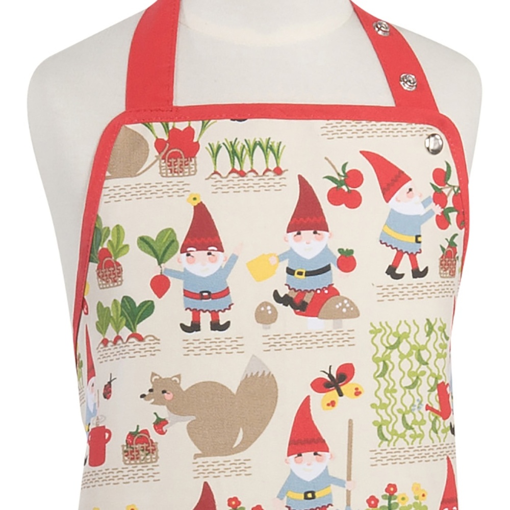 Now Designs Gnome Sweet Gnome Kid's Apron NWT